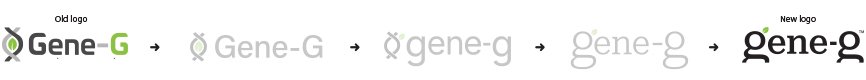 Gene-g Logo evolution