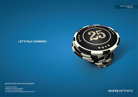 Europartners lets talk numbers ads campaign